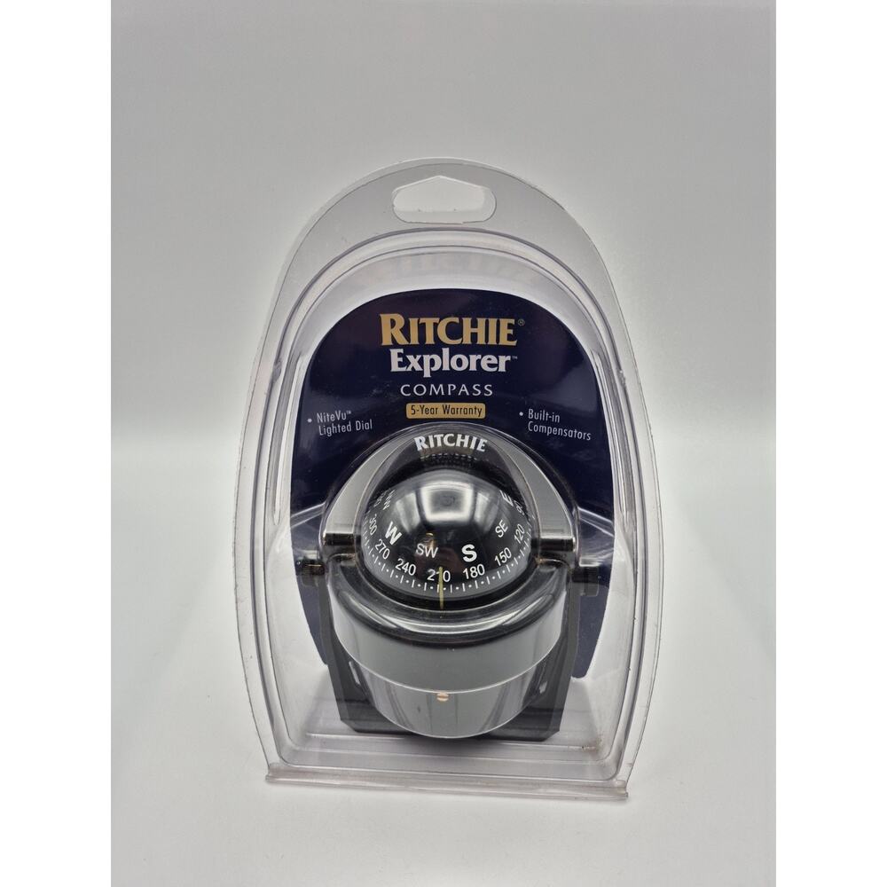 RITCHIE Explorer Compass B-51 Black Bracket Mount Boat Navigation New Sealed
